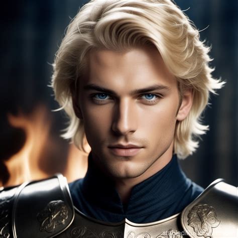 Aryan Man With Blonde Hair And Deep Blue Eyes He Is Wearing A Nazi Uniform And Holding A Pistol