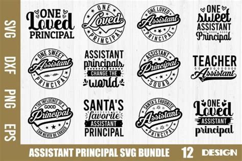 Assistant Principal Svg Bundle Graphic By Nazrulislam405510 · Creative Fabrica