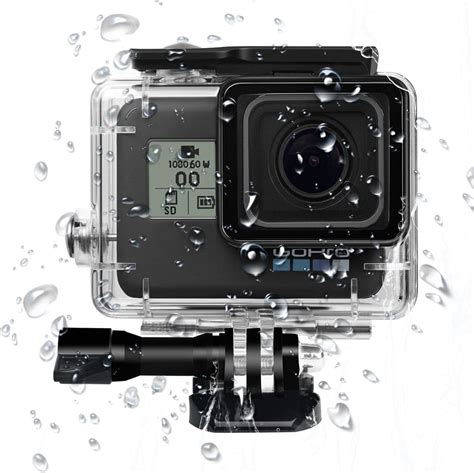 HinatAA Wasserdichtes Gehäuse für GoPro Hero 7 Hero 6 Hero 5 Schwarz