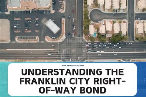 Understanding The Franklin City Right Of Way Bond Surety Bonds By Axcess