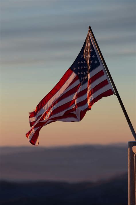 Fotografía Superficial De La Bandera De Estados UnidosFoto de stock