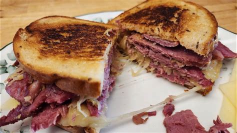 Rubin Sandwich - Grilled Corned Beef with Swiss Cheese - Best I Ever ...