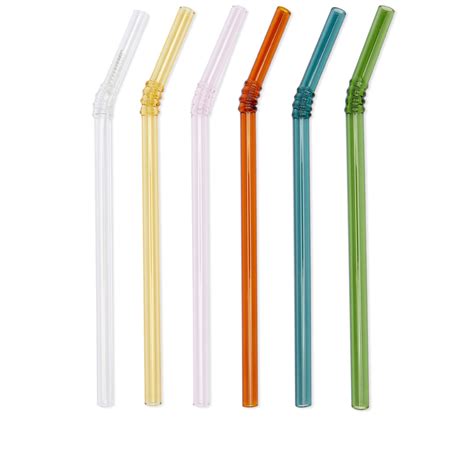 Hay Hay Sip Swirl Straw Set Of 6 Multi Multi End Gb