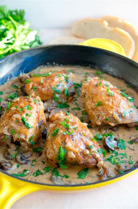 Chicken In Creamy Mushroom Sauce Delicious Meets Healthy