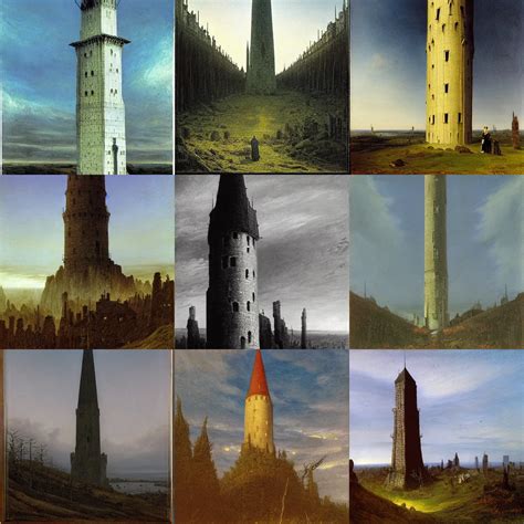 The Grand Wizard Tower By Caspar David Friedrich Wide Stable