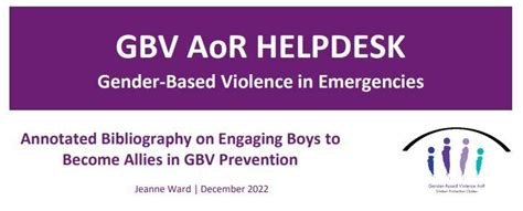 Help Desk Gender Based Violence Area Of Responsibility