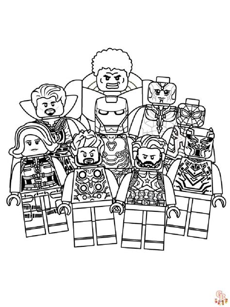 Lego Avengers Printable Coloring Pages