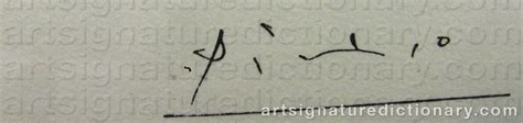 Pablo Picasso 18811973 Spainfrance Art Signature Dictionary