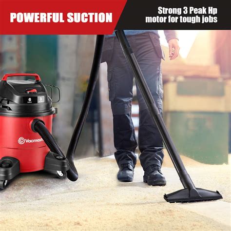 Vacmaster Red Edition VJF607PF 1101 Portable Wet Dry Shop Vacuum 6