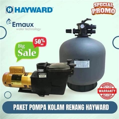 Jual Paket Pompa Hayward Superpump 1HP Sand Filter Emaux P500 Mesin