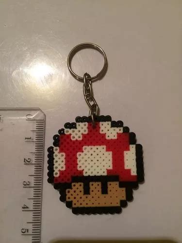 Llaveros Hongo Super Mario Bros Hama Beads Mm En Venta En Ecatepec