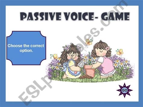 Esl English Powerpoints Passive Voice Game