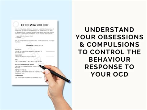 Ocd Therapy Worksheets Ocd Workbook Ocd Worksheets Exposure Therapy Obsessive Compulsive