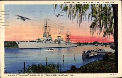 Ansichtskarte Postkarte Houston Texas Cruiser Houston Entering