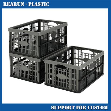 Foldable Square Plastic Collapsible Storage Fruit And Vegetable Crates