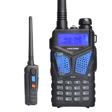 Zastone V10 Walkie Talkie Professional Long Range Handheld CB Radio Transceiver UHF VHF For Two ...