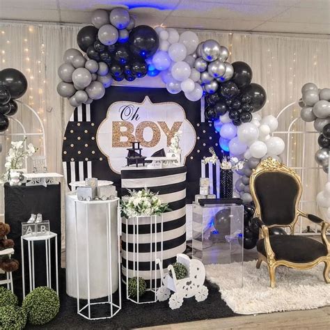 Black and White Baby Shower | WebBabyShower