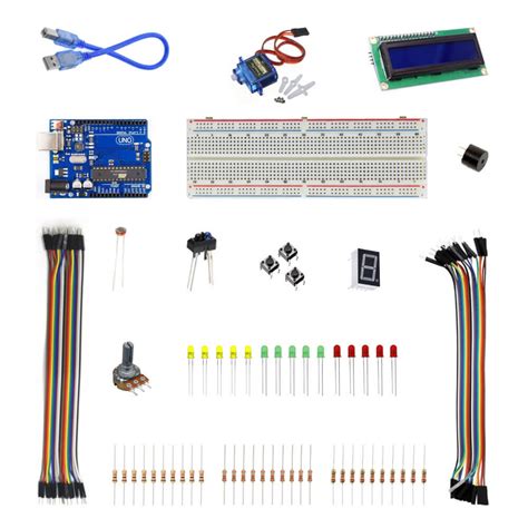 Kit Arduino Uno R3 Intermediário Smart Kits Componentes Eletrônicos