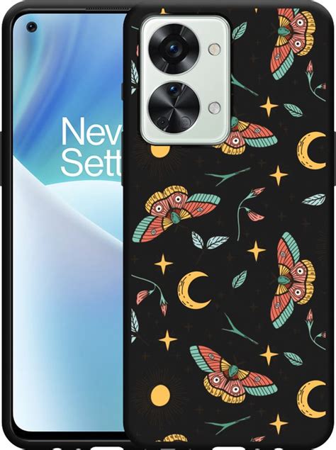 Cazy Hoesje Zwart Geschikt Voor OnePlus Nord 2T Magisch Patroon Bol