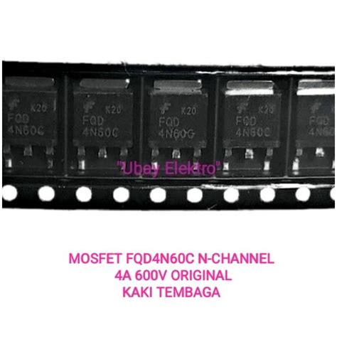 Jual Mosfet 4N60 SMD 4A 600V N CHANNEL ORIGINAL KAKI TEMBAGA Shopee