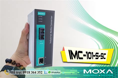 IMC-101-S-SC: Bộ chuyển đổi quang điện 10/100Mbps Moxa giá rẻ, Đại lý ...