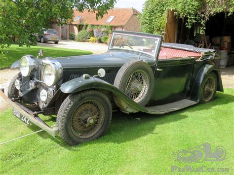 Auto Alvis Speed 20 SB Charlesworth Drophead Coupe 1934 Te Koop PreWarCar