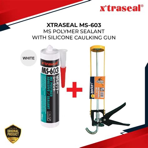 Xtraseal Ms Ms Polymer Sealant With Silicone Caulking Gun White