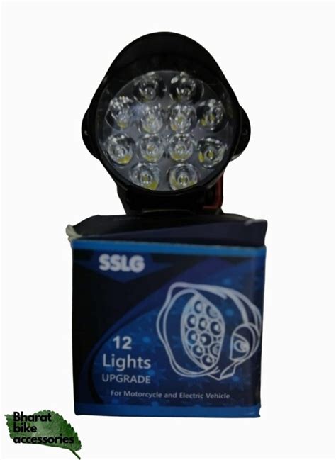 White ABS Plastic SSLG 12 LED Fog Light For Bike 20W At Best Price In