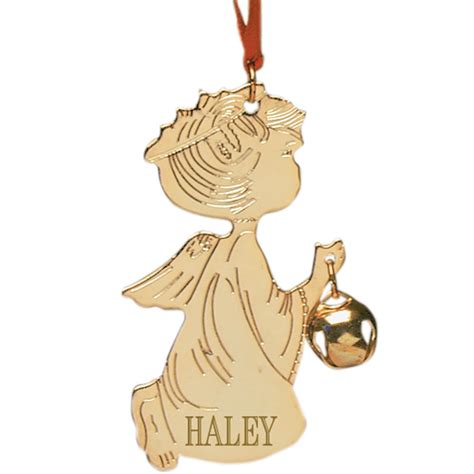 Personalized Angel Ornament Ð Brass Angel Ornaments