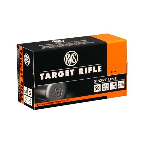 Cartouches Rws Target Rifle Cal Lr Gr X Alfa Pr Cision Ftti