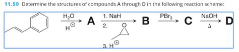 Solved Determine The Structures Of Compounds A Through Chegg