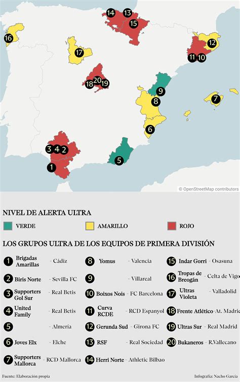 Ultras Espa A Mapa De Los Grupos Ultra De Primera Divisi N Sevilla