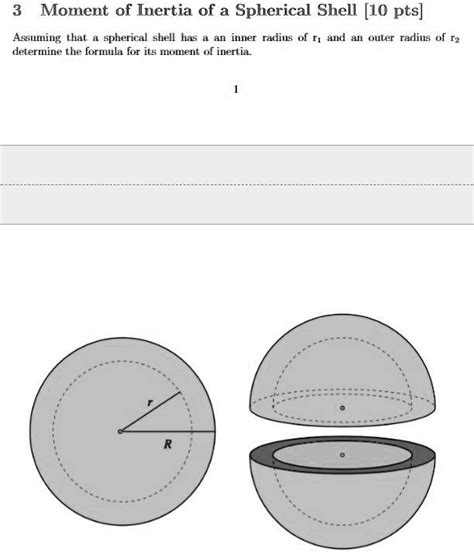 Solved Moment Of Inertia Of A Spherical Shell 10 Pts Assuming That A Spherical Shell Has An