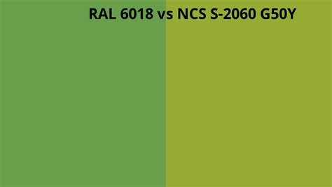 Ral Vs Ncs S G Y Ral Colour Chart Uk