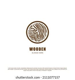 Simple Wooden Logo Design Vector Stock Vector (Royalty Free) 2111077157 ...