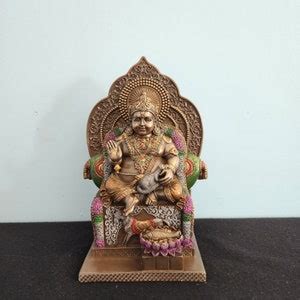 Kuber Statue Lord Kuber Statue a Money God Idol , Lokapala Statue God of Wealth 7 Inches Indian ...