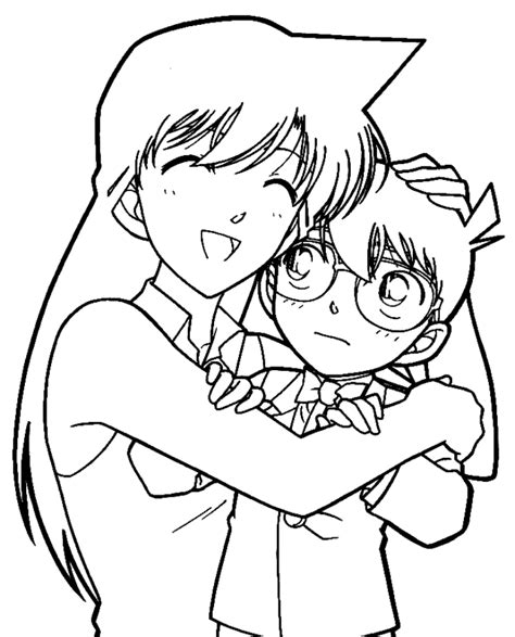 Dibujos Para Colorear De Detective Conan Y Pintar Im Genes Para