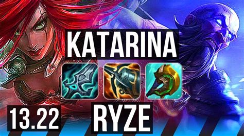 KATARINA Vs RYZE MID 7 Solo Kills 1 9M Mastery Rank 8 Kata