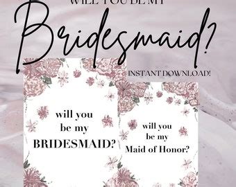 Proposal Card Funny Cat News Pun Bridesmaid Maid Of Honor Will You Be