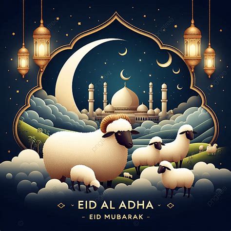 Fondo Ilustraci N De Tarjeta De Felicitaci N Eid Al Adha Fondo Eid Al