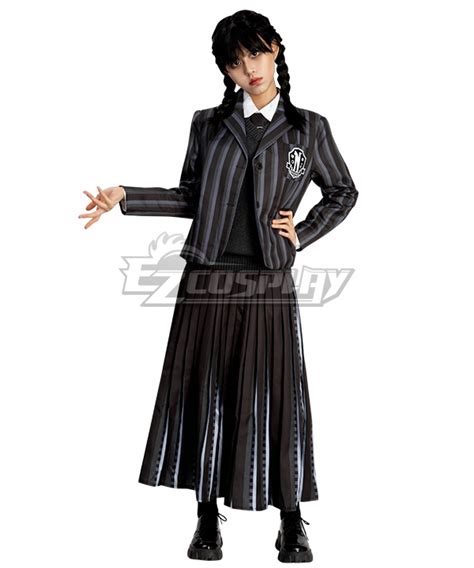 The Addams Family 2022 Wednesday Wednesday Addams Cosplay Costume