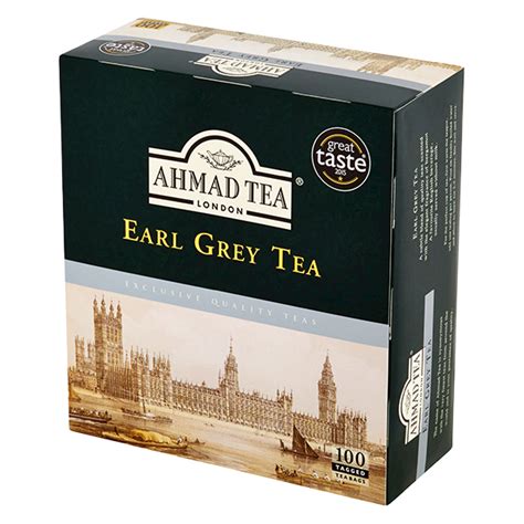 Ahmad Tea Earl Grey Tea 100 sáčků s úvazkem Ahmad Tea