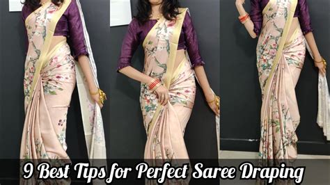 9 Best Tips for Perfect Saree Draping you need to know//how to Wear ...