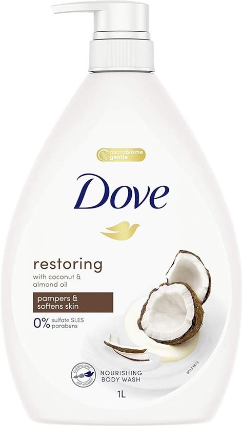 Dove Body Wash Restoring Coconut And Almond Oil 1l Au Beauty