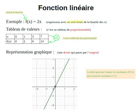 Fonctions Lin Aires Cognitivesoft