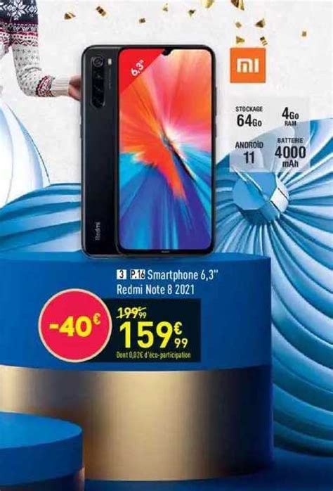 Promo Smartphone 6 3 Redmi Note 8 2021 Xiaomi Chez Conforama