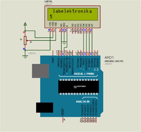 Cara Program Lcd Karakter 16x2 Menggunakan Arduino Dan Simulasi Proteus Lab Elektronika