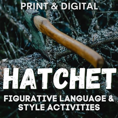 Hatchet Novel Study Figurative Language And Style Worksheets Activities