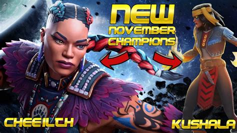 Kabams New Original Champ Cheeilth Also Kushala Confirmed For Nov Marvel Contest Of