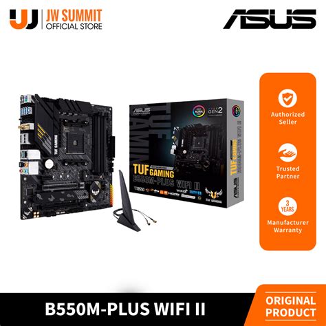 Asus TUF B550M-PLUS WIFI II AMD B550 Ryzen 5000 Series Micro-ATX Gaming ...